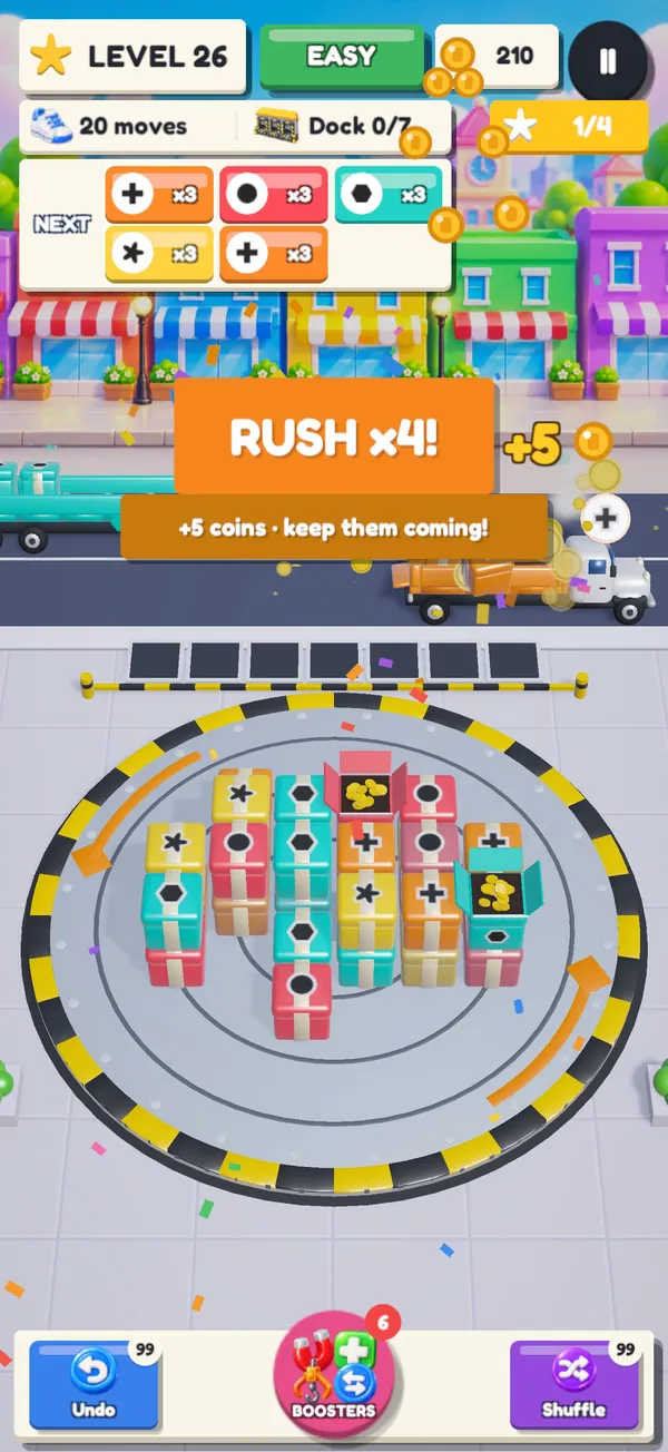 A RUSH times four on the loading dock